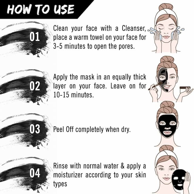 Keya Seth Aromatherapy, Charcoal Peel Off Mask Face Pack-50gm