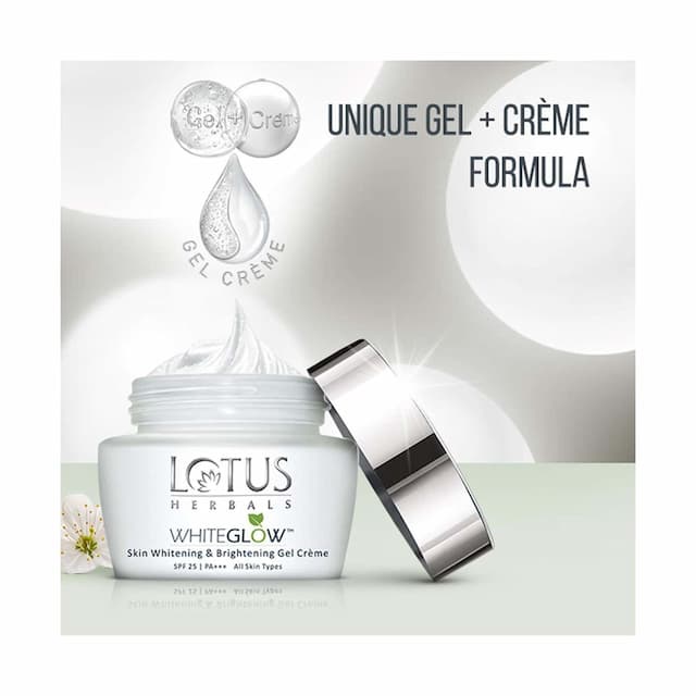 Lotus Whiteglow Skin Whitening And Brightening Spf-25 Pa+++ Gel Cream 40 Gm