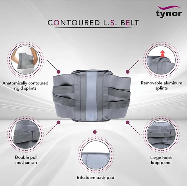 Tynor Oac L 01 Contoured Ls Belt Size Large