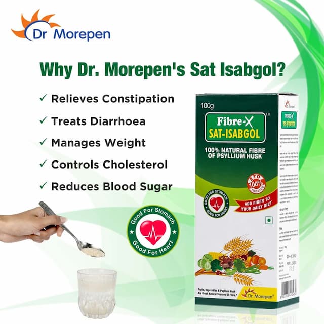 Dr. Morepen Fiber-X Sat Isabgol - 100gm
