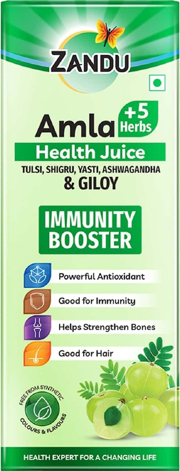 Zandu Amla + 5 Herbs Health Juice - 1000 Ml