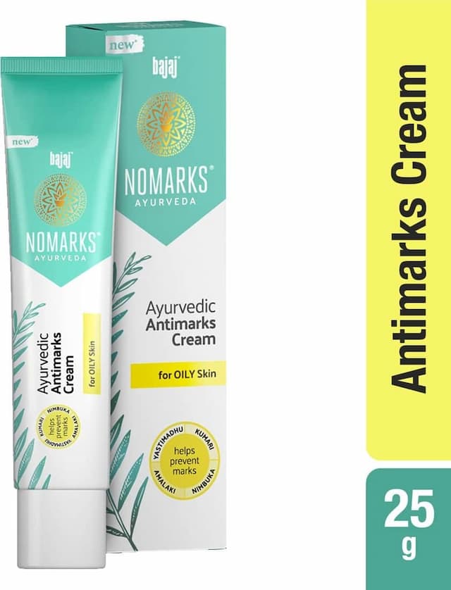 Bajaj Nomarks Ayurvedic Anti Marks For Oily Skin Cream 25 Gm