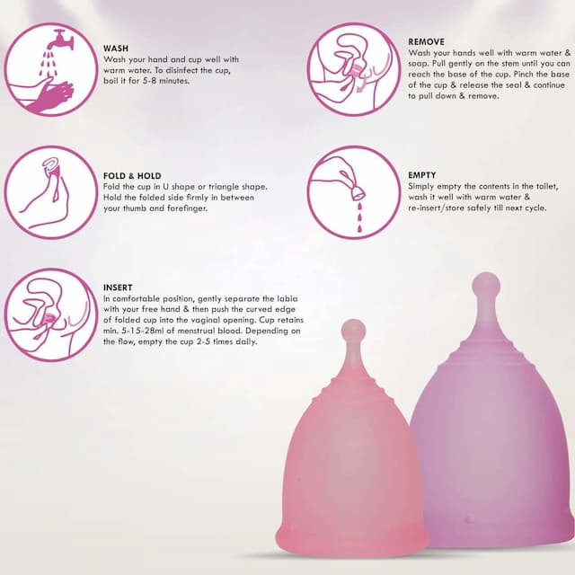 Ezy Menstrual Cup For Medium Flow, Pre Child Birth, For Women Upto 25 Years (Small)