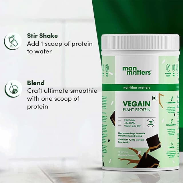 Man Matters Vegain Plant Protein Powder 500g