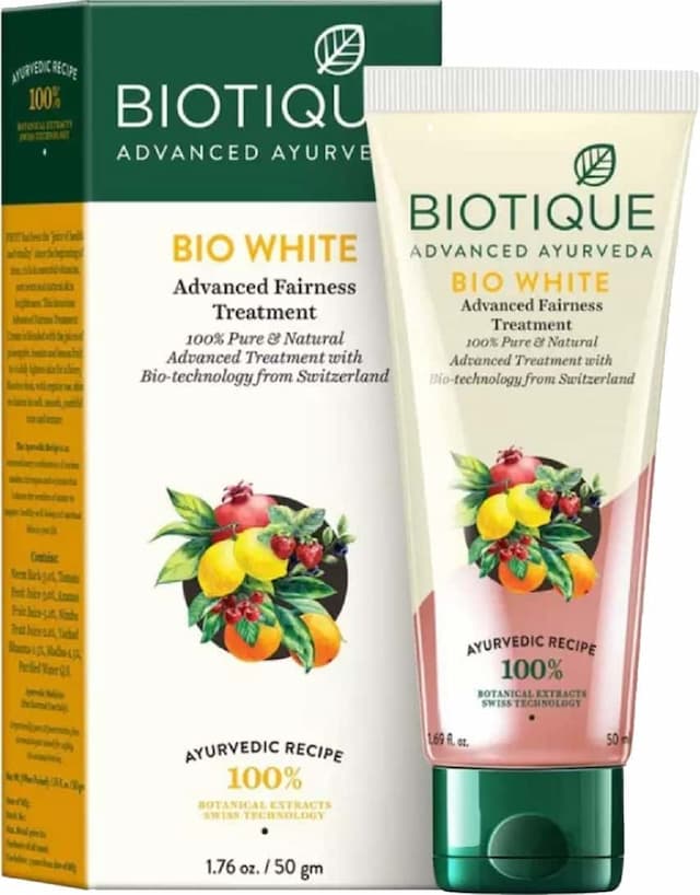 Biotique Bio White Advance Fairness Treatment Cream - 50 Gm