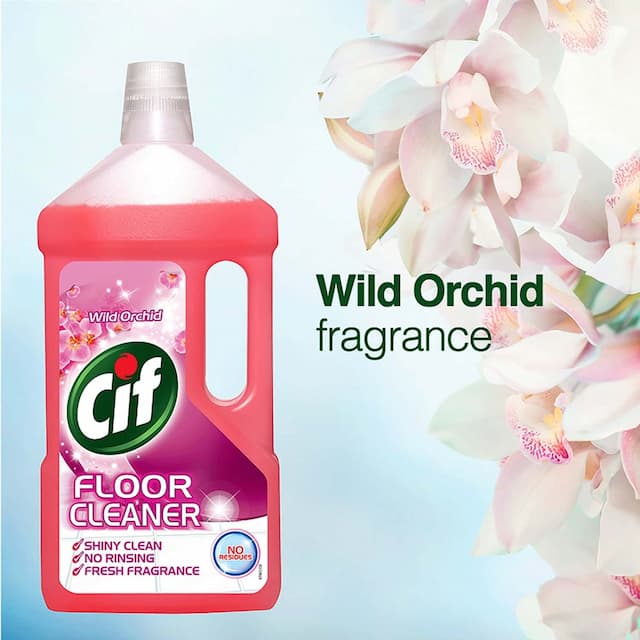 Cif Wild Orchid Multipurpose Floor Cleaner With Fresh Fragrance,Leaves For Shiny Clean Surface-950ml
