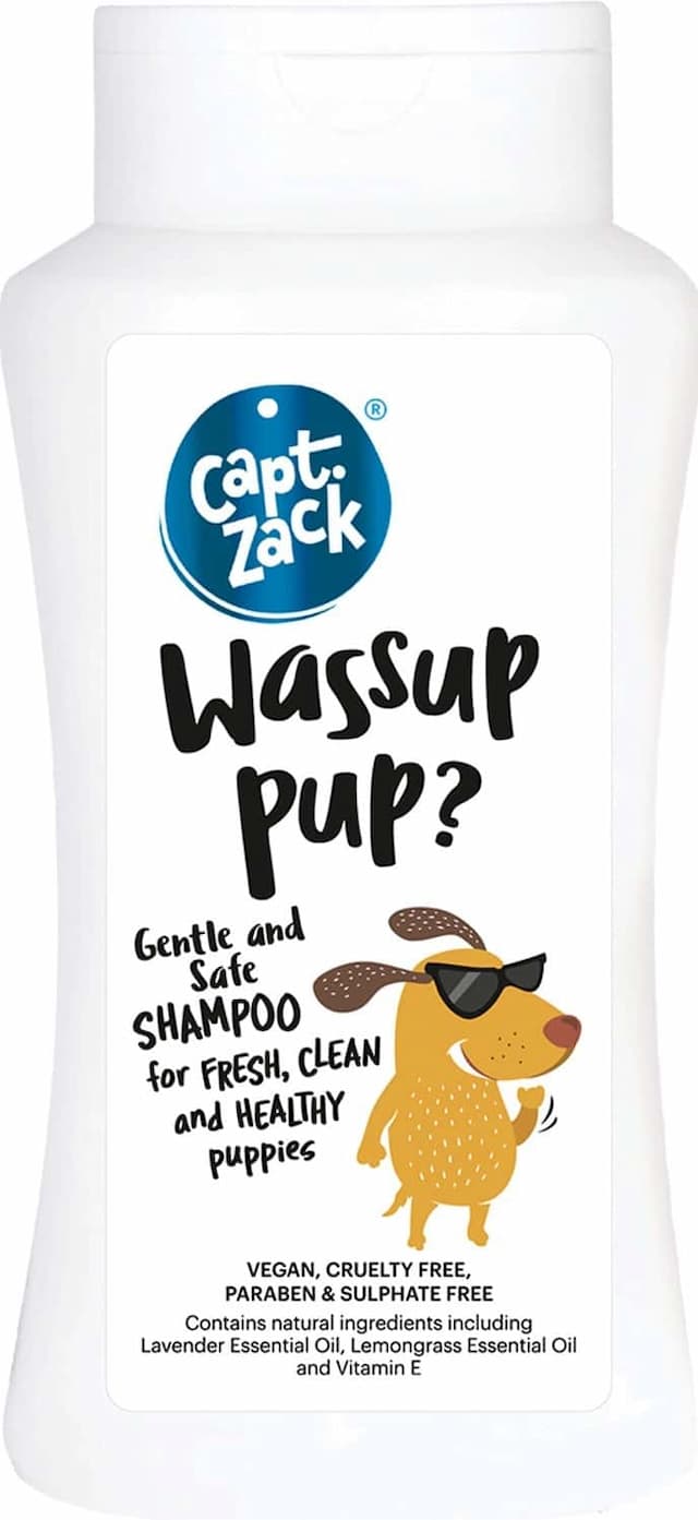 Captain Zack Wassup Pup? Gentle & Safe Shampoo For Puppies, 200 Ml