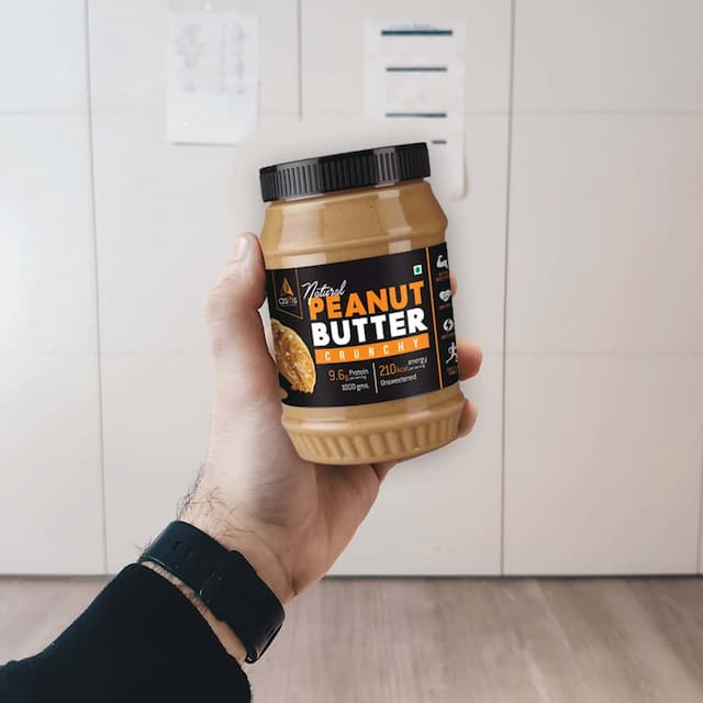 As-It-Is Nutrition Peanut Butter Crunchy (Natural & Unsweetened) 1kg Jar