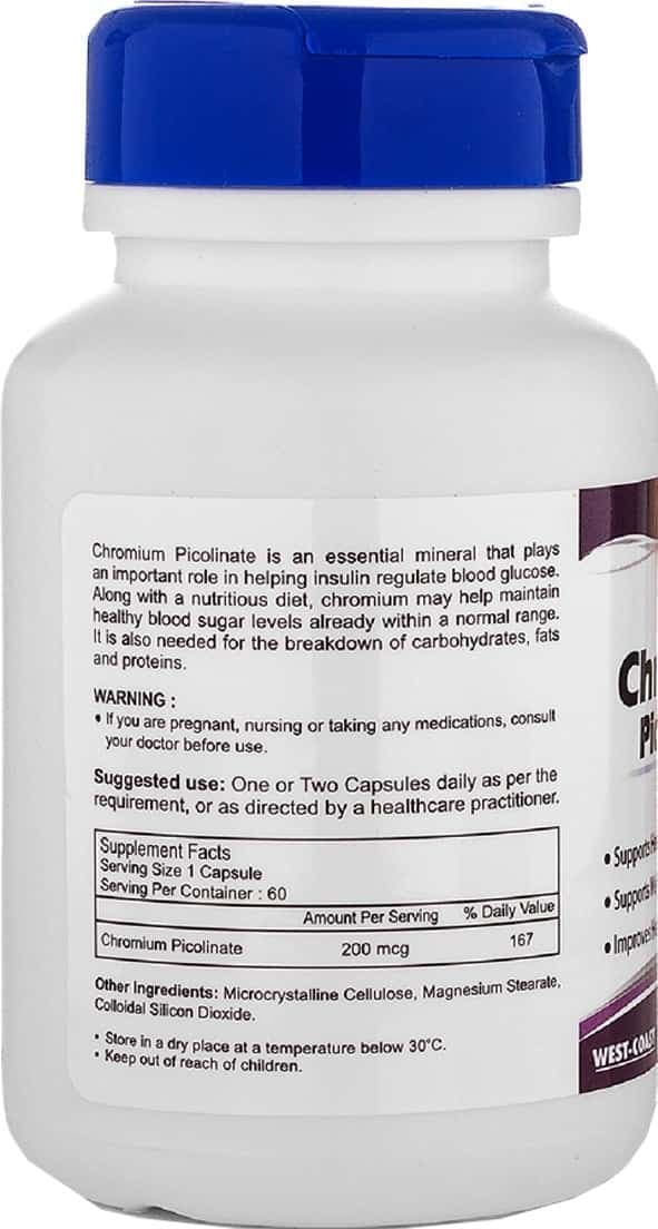 Healthvit Chromium Picolinate 200mg - 60 Capsules