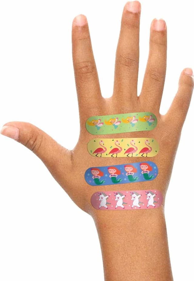Ouchie Non-Toxic Printed Bandages - Lavendar - 20 Bandages