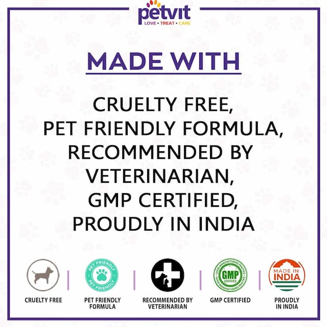 Petvit Calcium For Dog And Cat For Stronger Bones,Teeth-Growth In Pet For All Age Group 60tablets