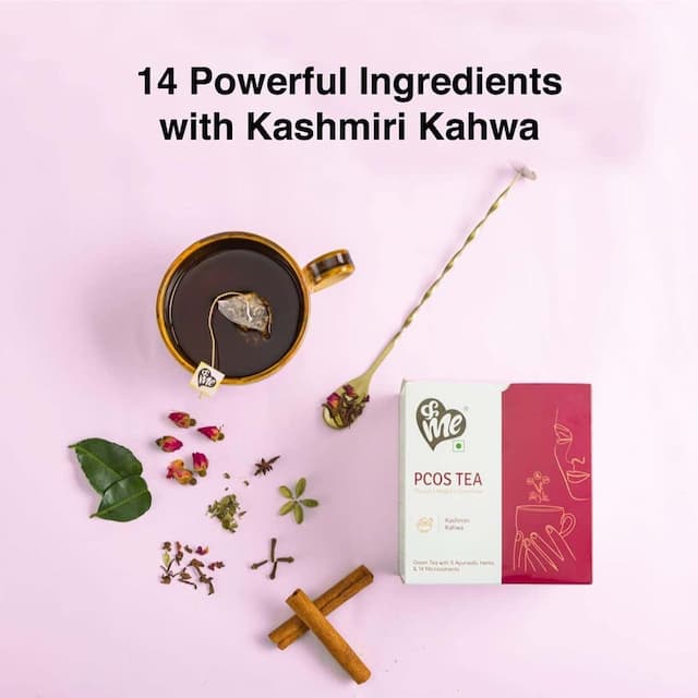 Andme Pcos Pcod Tea For Hormonal Balance Weight Management (Kashmiri Kahwa) - 30 Tea Bags