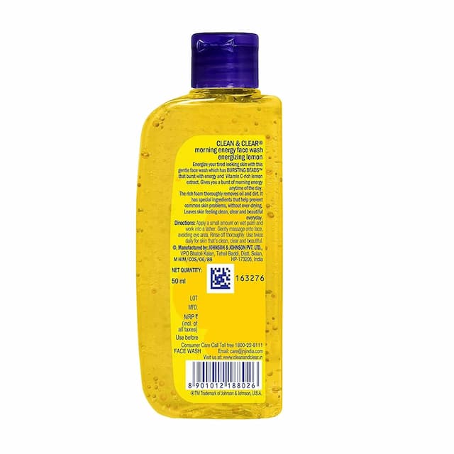 Clean And Clear Morning Energy Lemon Facewash 50 Ml