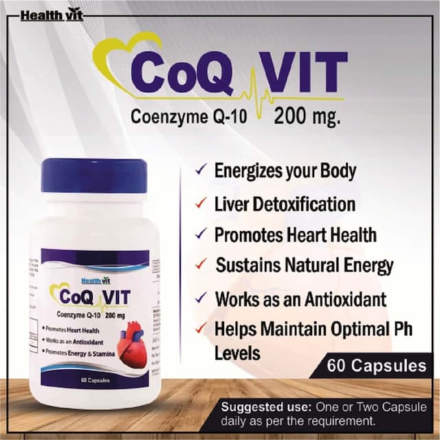 Healthvit High Absorption Co-Qvit Coenzyme Q10 - 200mg - 60 Capsules