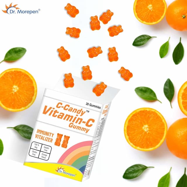 Dr. Morepen C-Candy Vitamin C Gummies With Orange Flavour (30 Gummy)