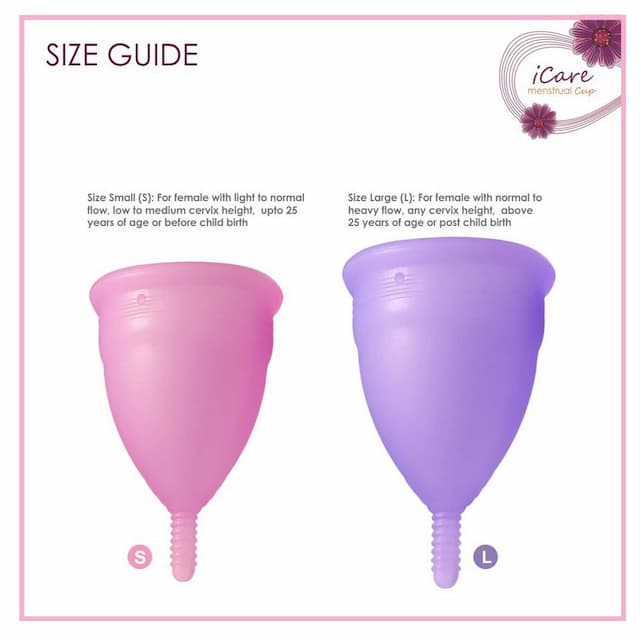 Icare Reusable Hygienic Menstrual Cup For Women - Large 1
