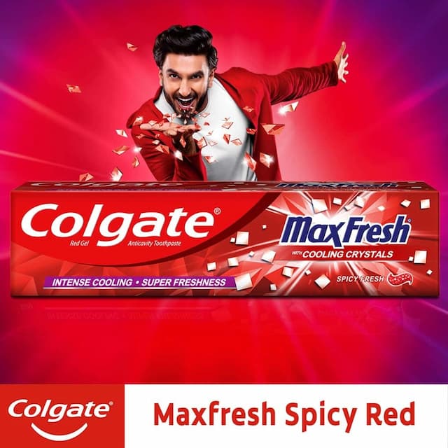Colgate Maxfresh Toothpaste, Red Gel Paste With Menthol - 150gx4(Spicy Fresh)-600g
