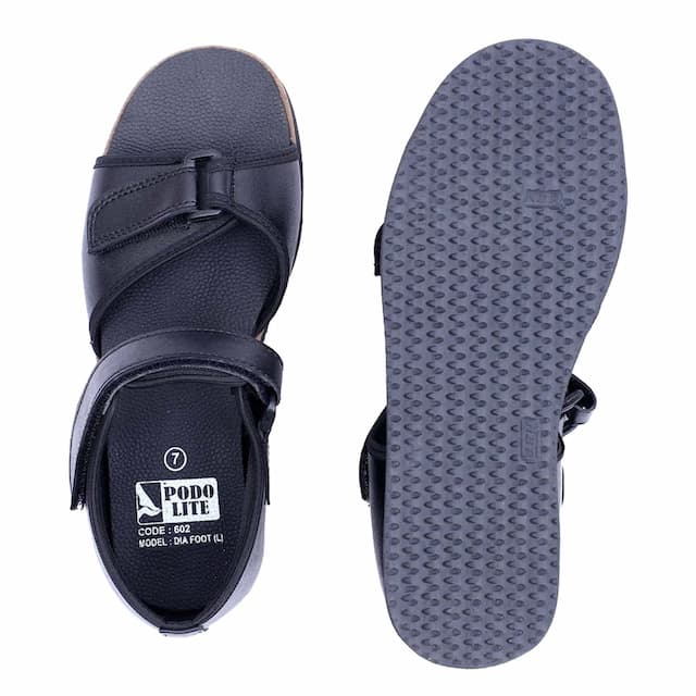 Podolite 602 Diafoot Ladies Black Size 7 Slippers 1