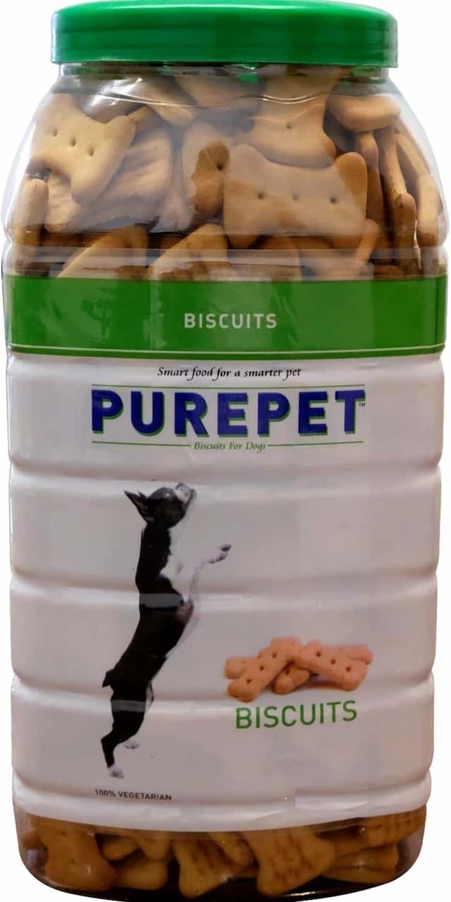 Purepet Vegeterian Biscuit,dog Treats- Jar 905g
