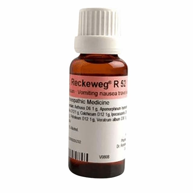 Dr Reckeweg R 52 Vomiting### Nausea And Travel Sickness Drops 22 Ml