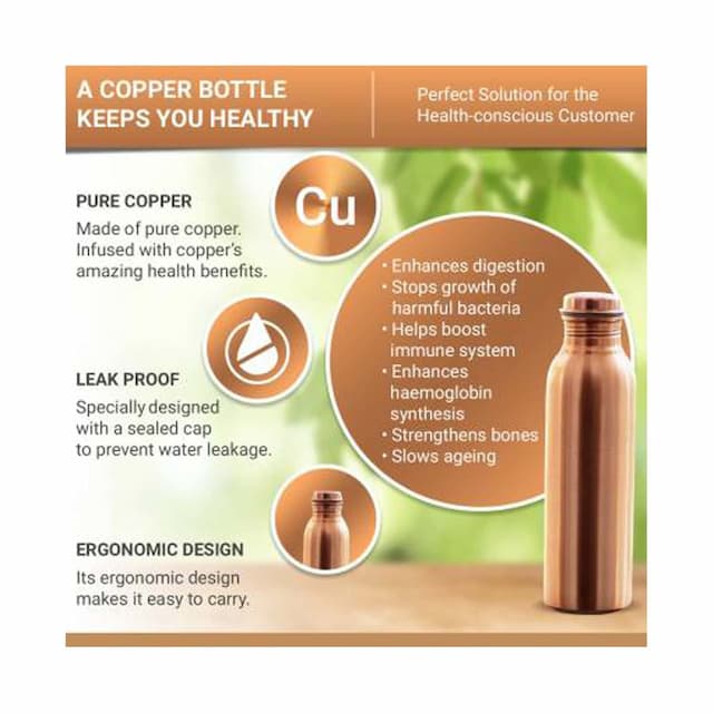 Ayurveda Copper Bottle Plain 1