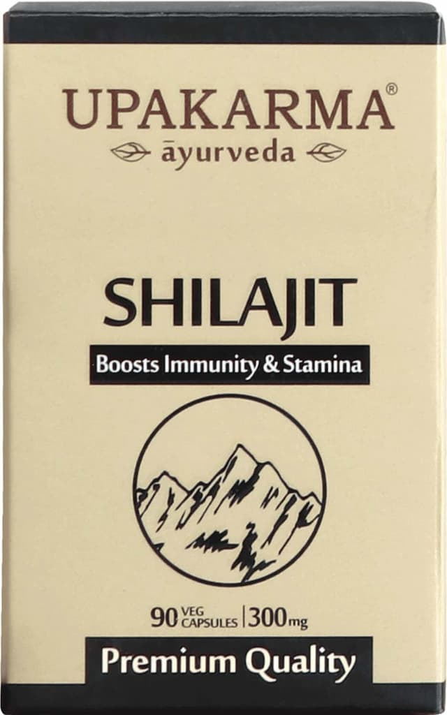 Upakarma Shilajit Extracts 100% Natural & Pure Shilajeet For Men - 90 Capsules