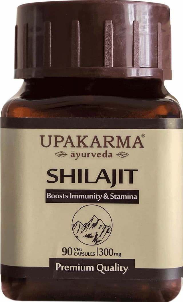 Upakarma Shilajit Extracts 100% Natural & Pure Shilajeet For Men - 90 Capsules