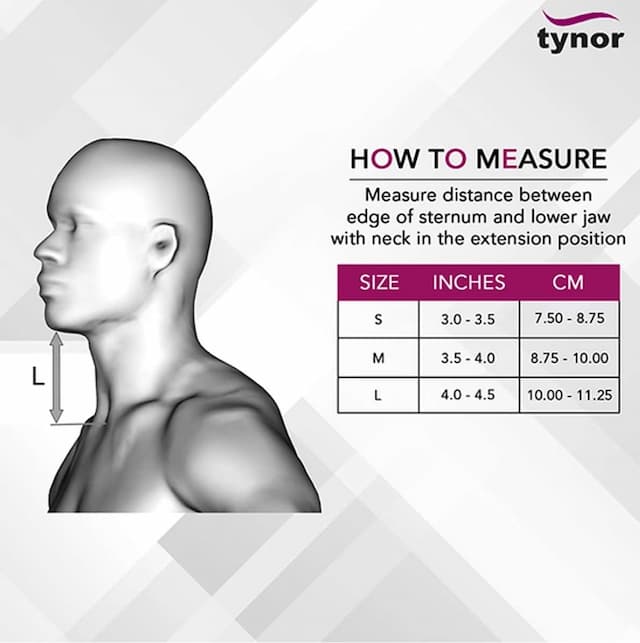 Tynor B 03 Cervical Collar Hard Adjustable Belt Size Medium