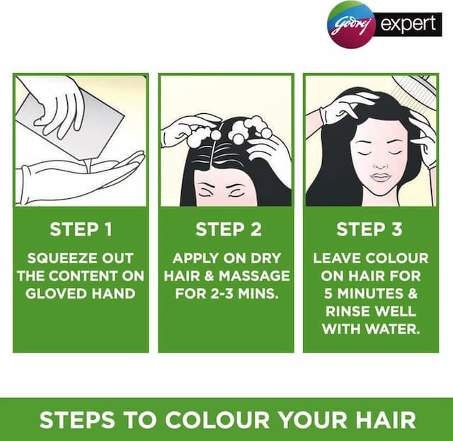 Godrej Expert Easy 5 Minute Hair Colour Sachet Natural Brown - Pack Of 3