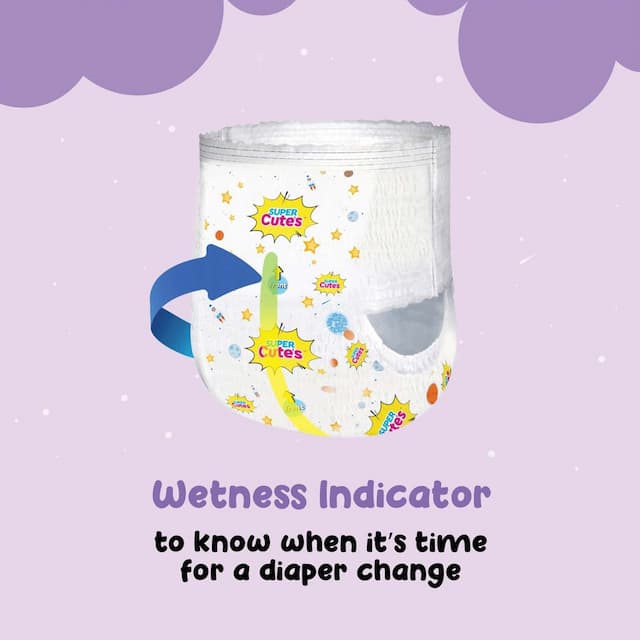 Super Cutes Premium Wonder Pullups Diaper-36 Pieces Medium