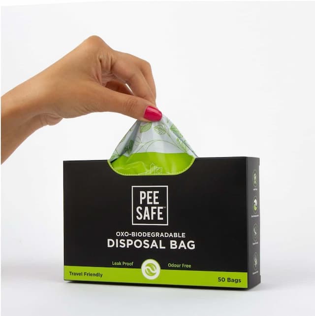 Pee Safe Oxo - Biodegradable Disposable Bags (Pack Of 50 Bags)