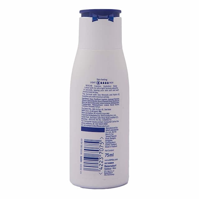 Nivea Express Hydration Body Lotion For Normal Skin Lotion 75 Ml