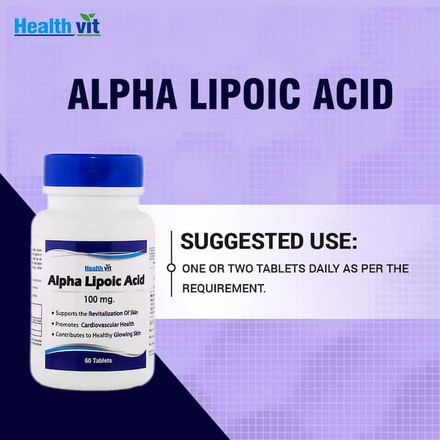 Healthvit Alpha Lipoic Acid 100 Mg - 60 Tablets