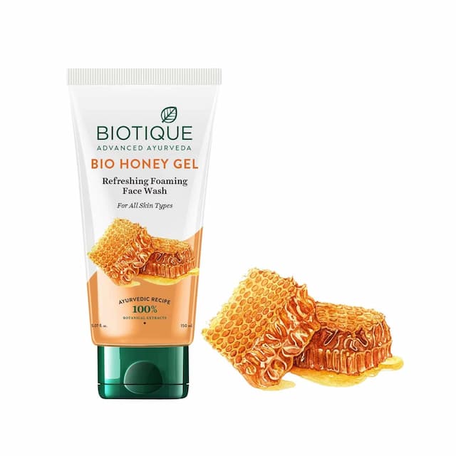 Biotique Honey Gel Refreshing Foaming Face Wash For All Skin Types 150 Ml