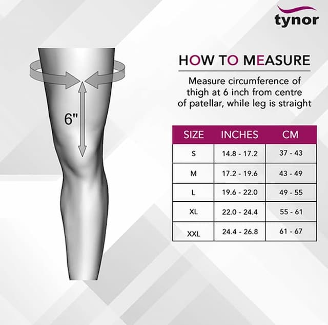 Tynor J 09 Knee Support Sportif Neoprene Size Medium