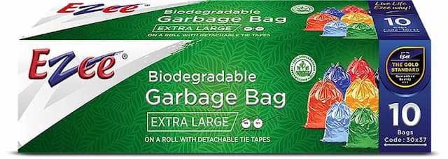 Ezee Bio-Degradable  Garbage Bags (30 X 37 Inches) Packet Of 10 Extra Large