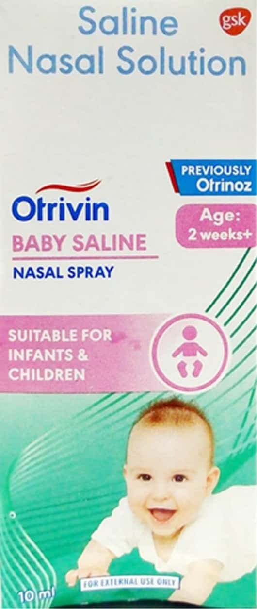 Otrivin Baby Saline Bottle Of 10ml Nasal Spray