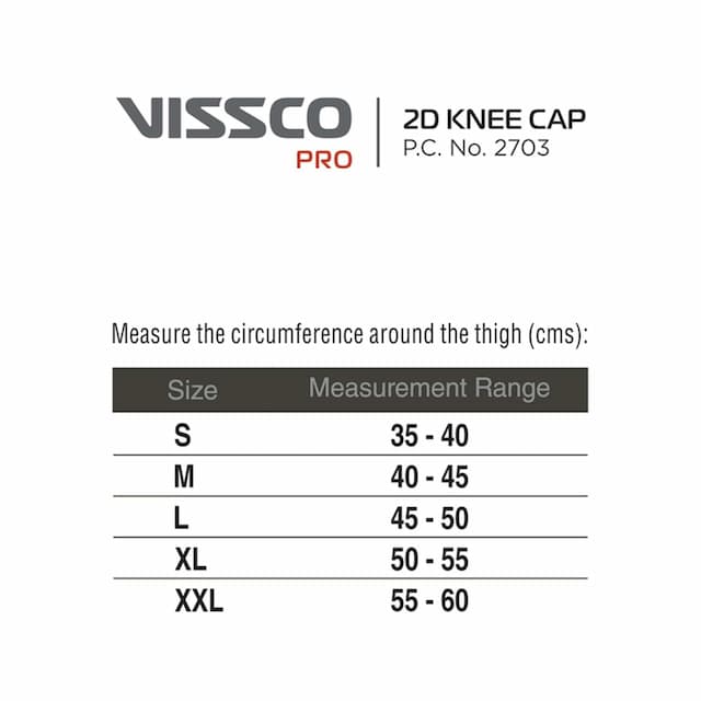 Vissco Pro- 2d Knee Cap - Medium