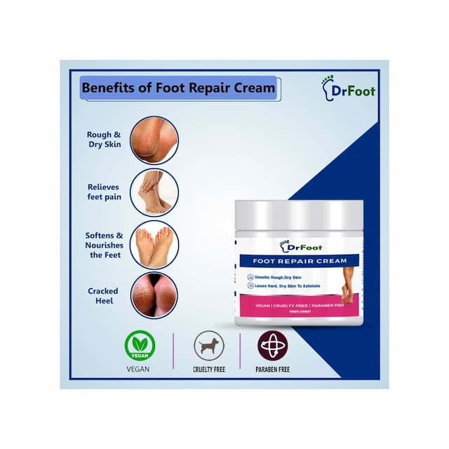 West Coast Dr Foot Foot Repair Cream, Foot Fungus, Dry Cracked Feet And Smelly Feet With Essential Oils - Tea Tree Oil, Antifungal Treatment Foot Repair - 100g