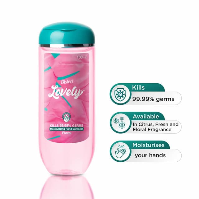 Bisleri Lovely Hand Sanitizer Gel - 100 Ml