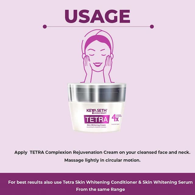 Keya Seth Aromatherapy, Tetra Skin Whitening Night Cream- 45gm
