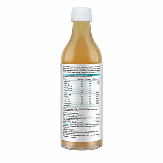 Healthkart Apple Cider Vinegar With Mother Ginger Garcinia Green Coffee Juice 500 Ml