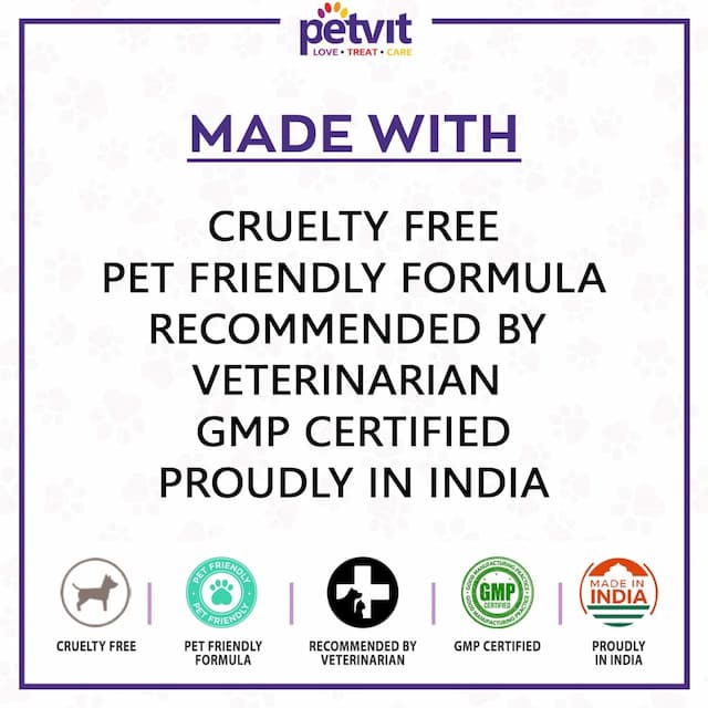 Petvit Wipes Combo Nose And Paw + Cleansing & Grooming + Ear Cleansing +Eye Tear Stain 50 Wipes Each