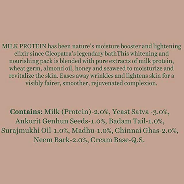 Biotique Milk Protein Whitening &Amp; Rejuvenating Face Pack 50 Gm