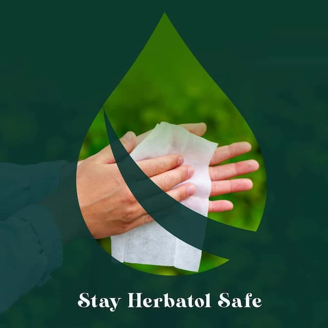 Herbatol Plus Germ Protection Wipes - 100% Biodegradable - 25'S
