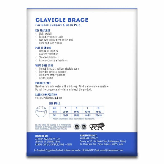 Liveasy Ortho Care Clavicle Brace-Xxl