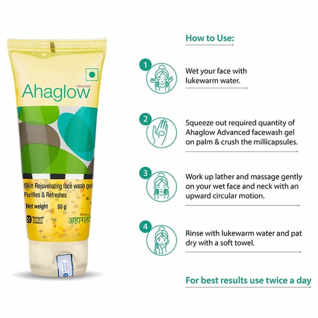 Ahaglow Advanced Face Wash 50 Gm
