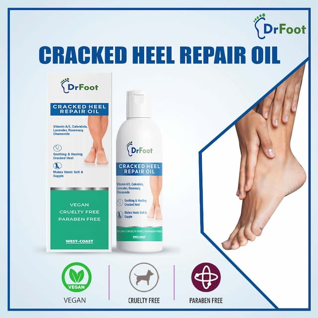 Dr Foot Cracked Heel Repair Oil For Soothing & Healing Cracked Heel 100ml
