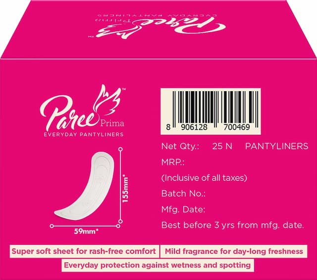 Prima By Paree Everyday Pantyliners (Pack Of 25)