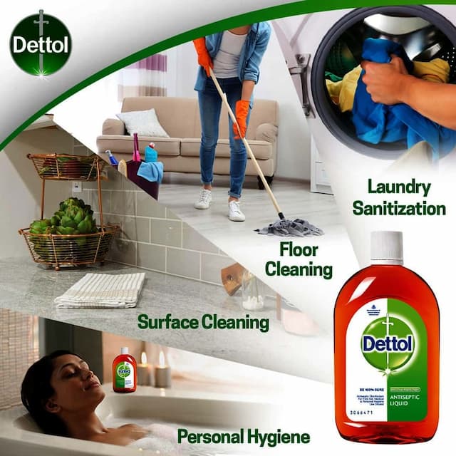 Dettol Antiseptic Disinfectant Liquid, 250 Ml With Dettol Clinical Strength Hand Sanitizer, 500 Ml